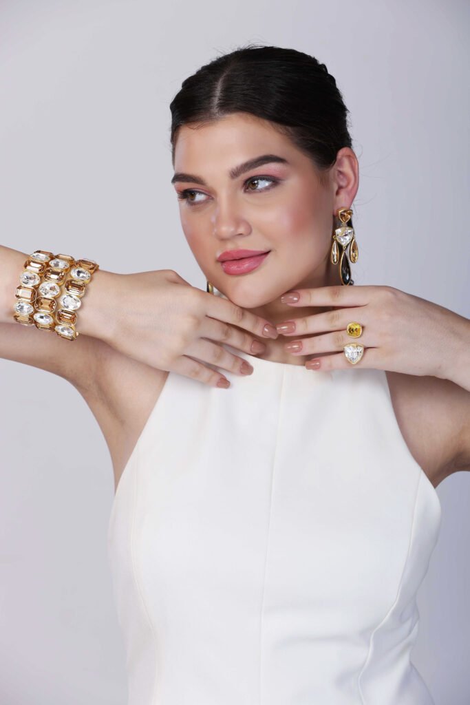 Model-based jewellery photography